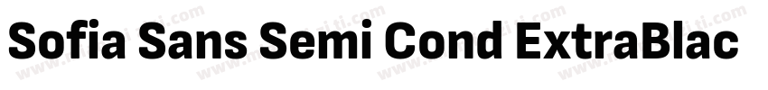 Sofia Sans Semi Cond ExtraBlack字体转换